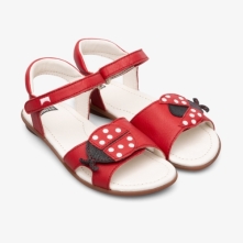 Camper Twins Sandals Red - Kids Singapore XDMRAK-069